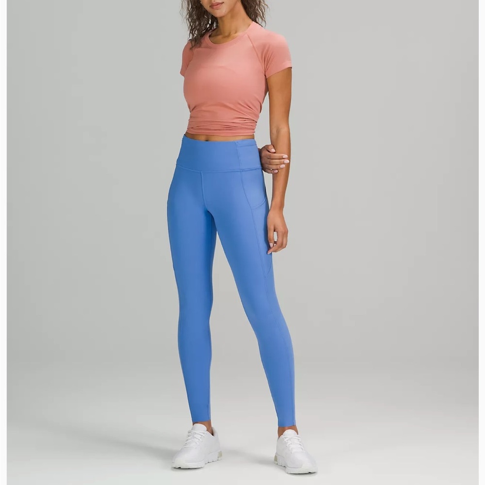 Lululemon Fast and Free Brushed Fabric High-Rise Tight 28"